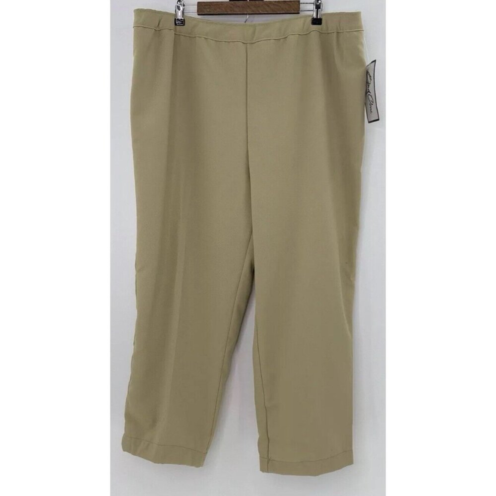 VTG NWT Bend‎ Over Plus Size High Rise Beige Dress Pants Sz 24W Career